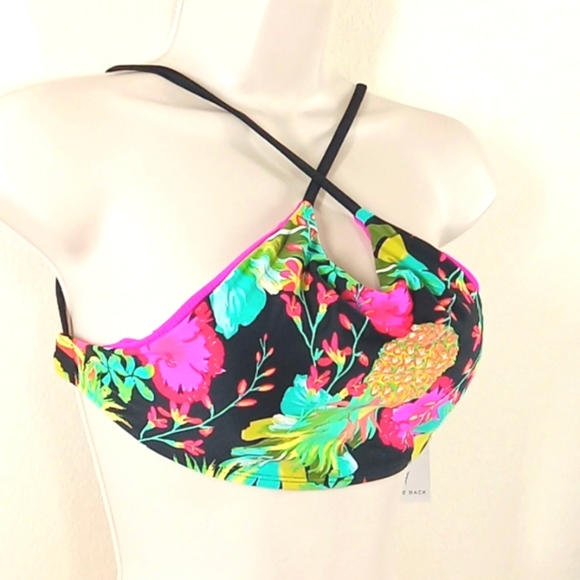 BODY GLOVE  Bikini Top SMALL PETITE Swim Vacation Multi-color PADDED New Summer - Picture 2 of 6
